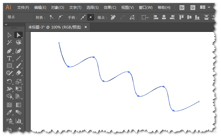 ai快速生成波浪线