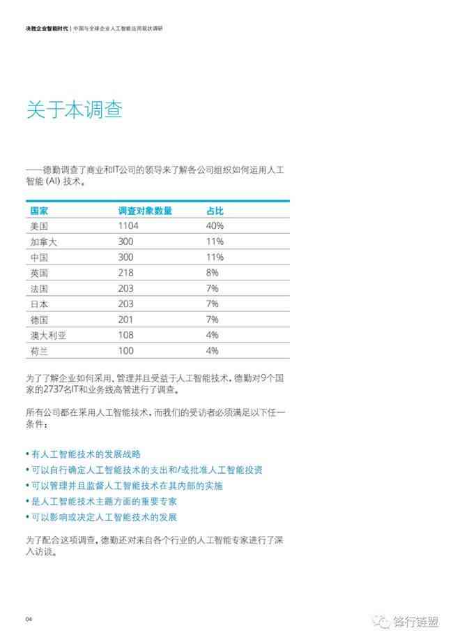 关于人工智能应用的调查问卷分析