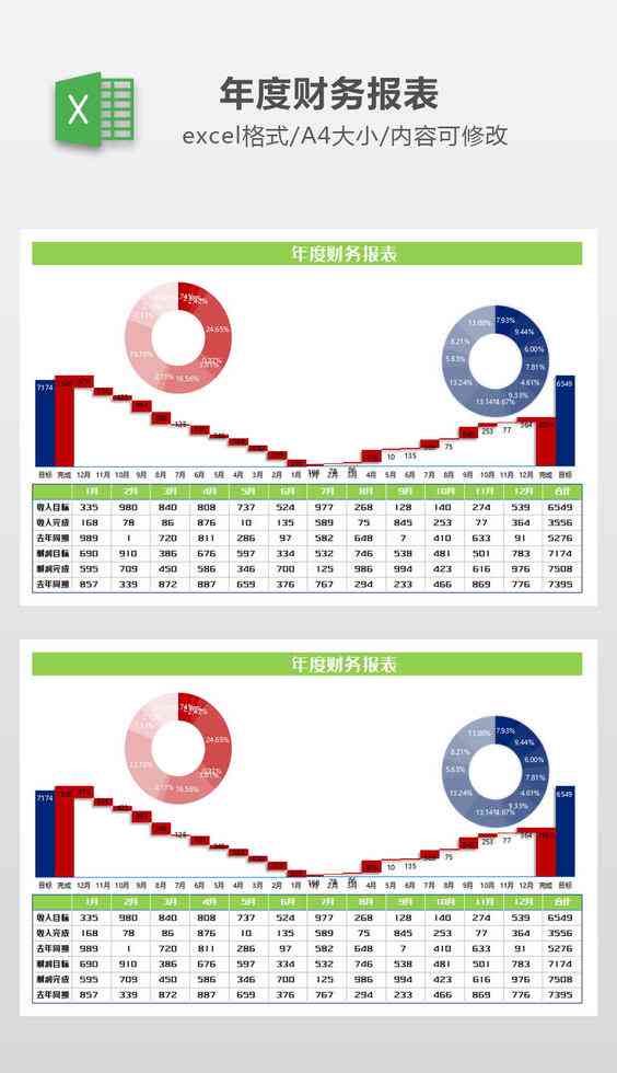 财务数据年度汇总报告