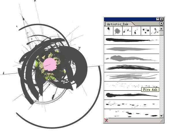 ai绘制创意画笔实验报告