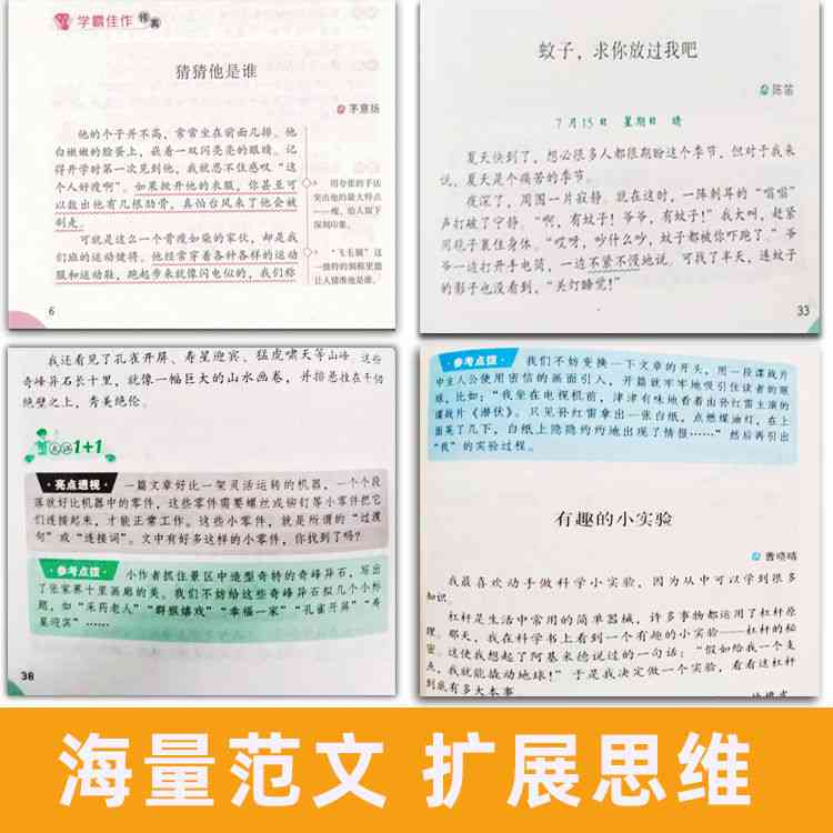 小学生作文辅导文库：同步年级合订版——小学作文上下册全方位辅导