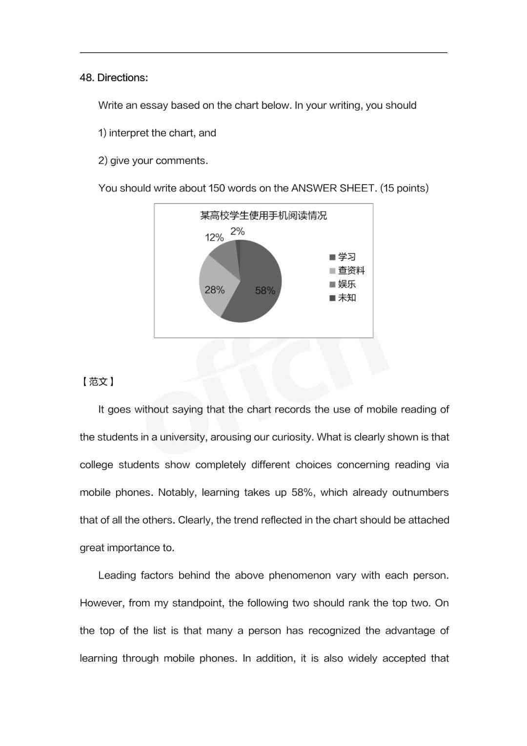 考研英语写作真题集锦：AI辅助解析与满分范文示例及答案解析