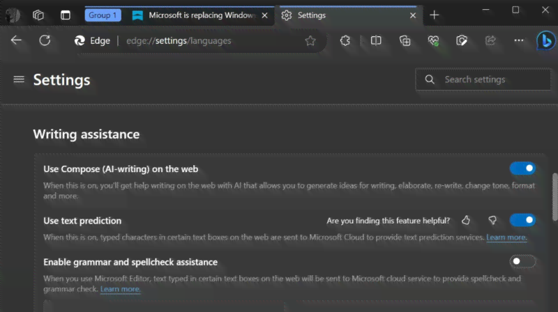 用户对比微软Edge浏览器AI写作功能：深度解析各版本优劣及适用场景