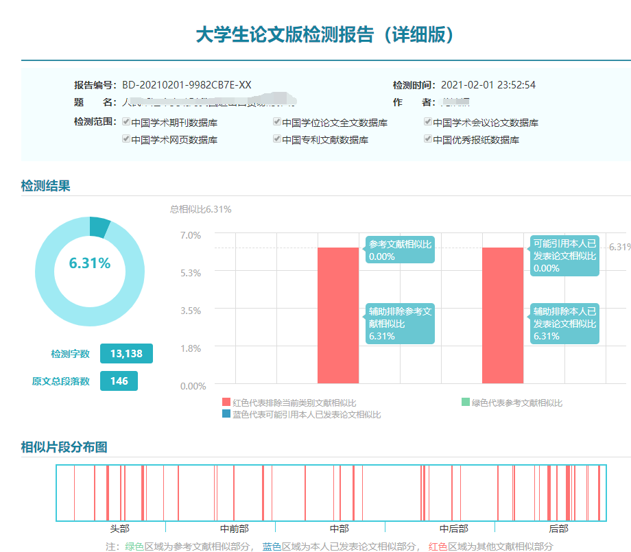 智能论文检测系统——详尽查重报告解析