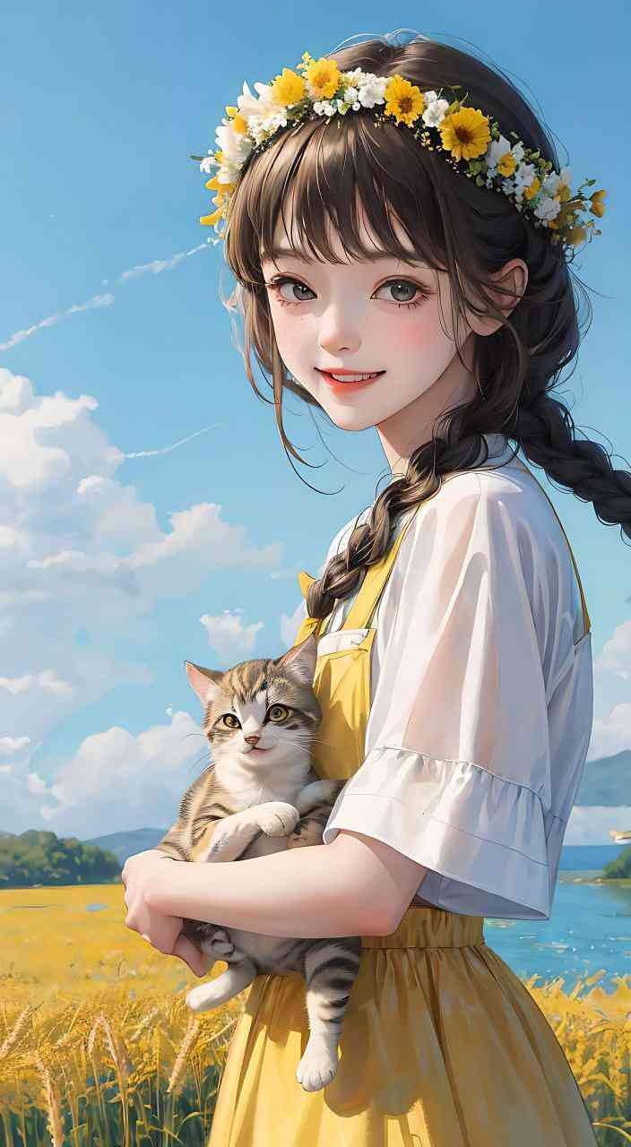 ai治愈系少女绘画文案