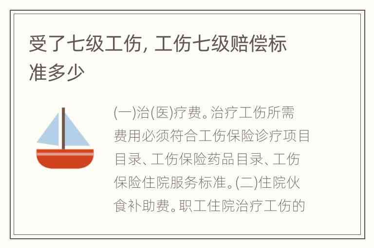 '工伤七级伤残认定标准及赔偿金额解析'