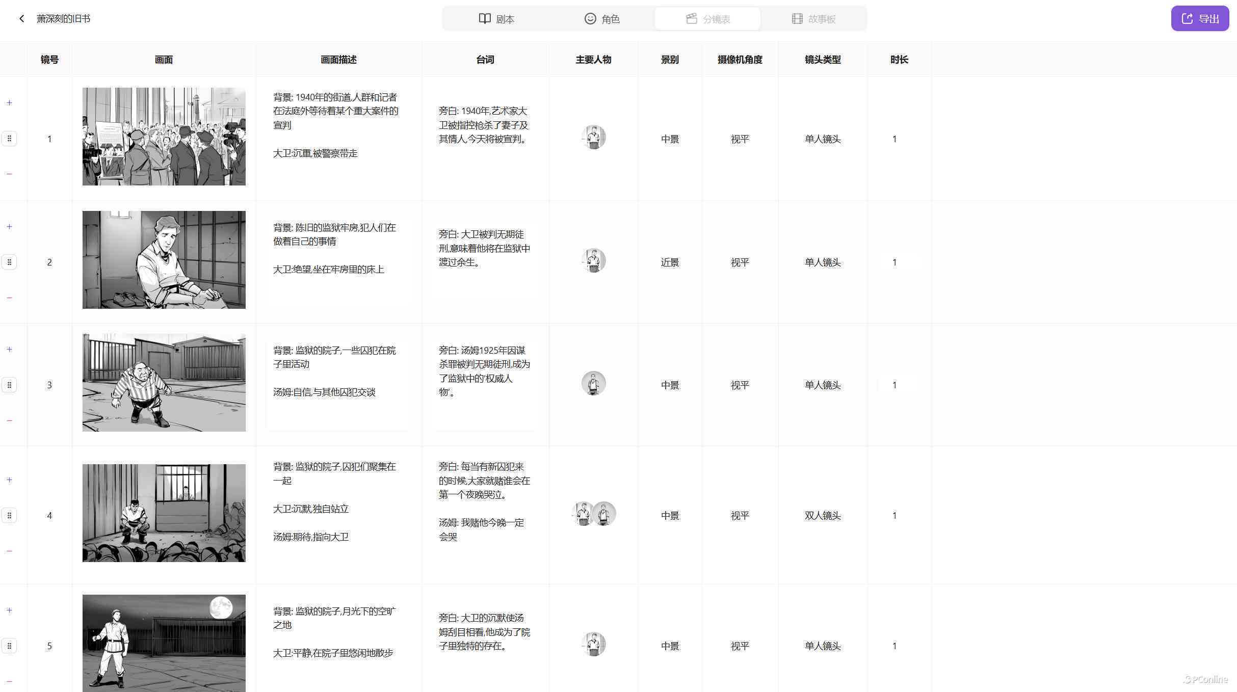 ai拍摄脚本网站