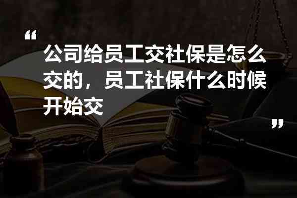 上班几个月之后必须交社保：探讨员工何时开始缴纳社保及保险购买规定