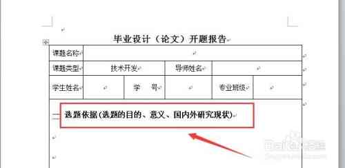 开题报告ai代写怎么弄