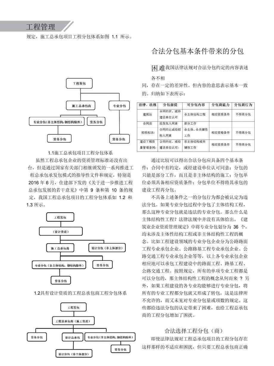 探讨工程二次分包在现行法律框架下的合法性