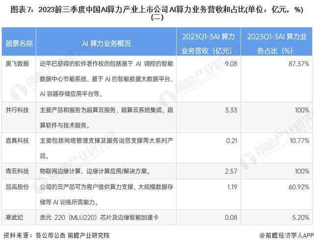 ai算力公司分析报告