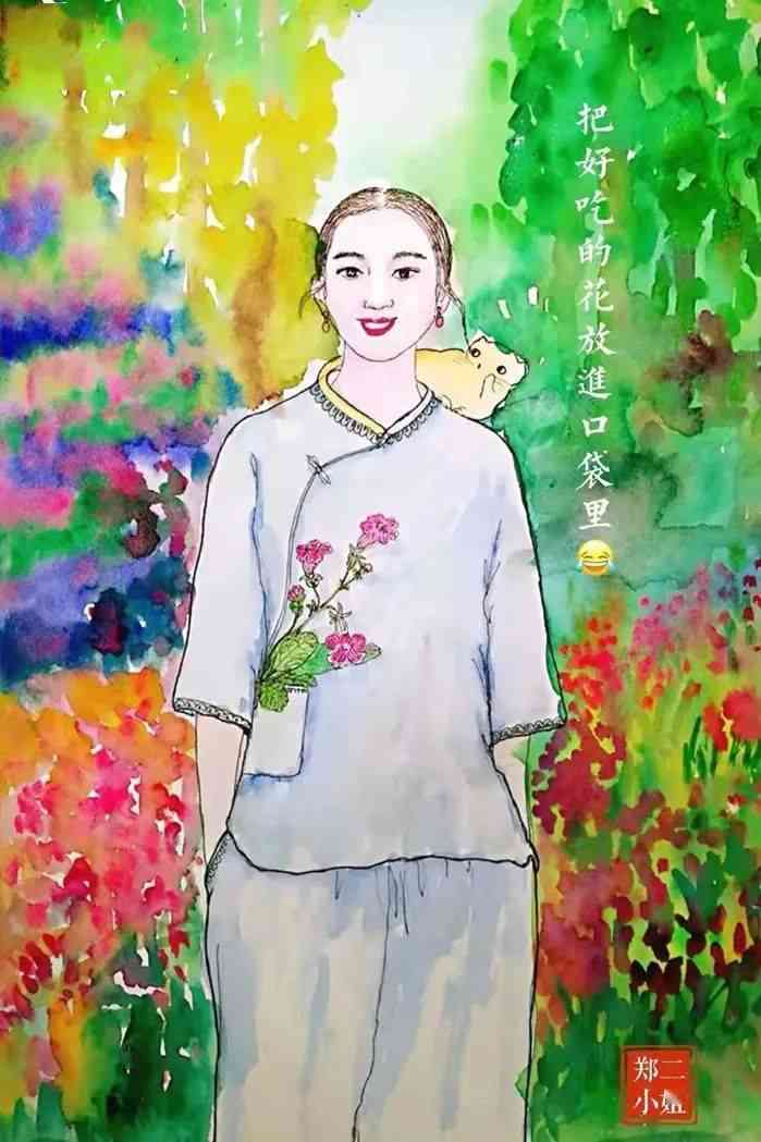 AI绘画创意呈现：母女情感高级感画作与文案攻略