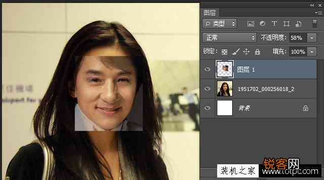 如何运用PS技巧将两张照片快速转变为脸效果