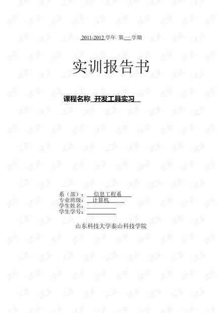 计算机专业综合实训报告——项目实践与技能掌握分析.doc