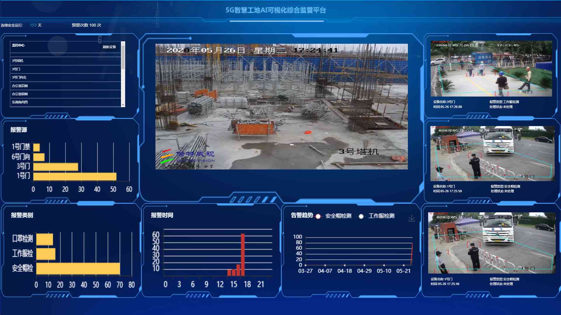 建筑工地智能安防监控系统