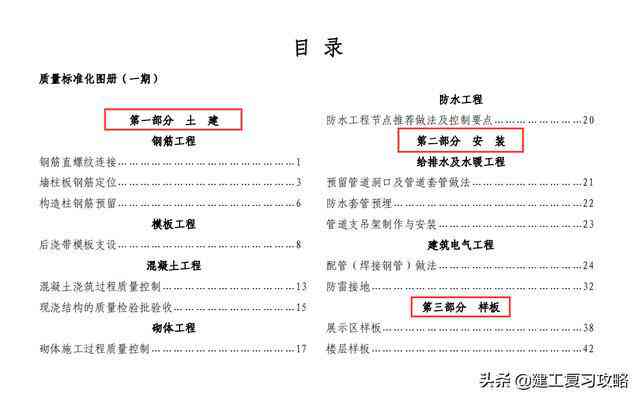 土建工种及工方法：详细分类、工规范与对照表