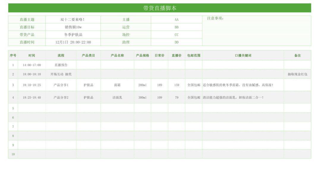 全面收录！各类课程直播脚本范例与实用指南大全