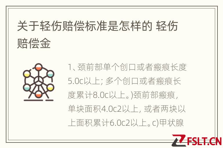 '关于对方造成轻伤级别损伤的赔偿金额详解与计算'