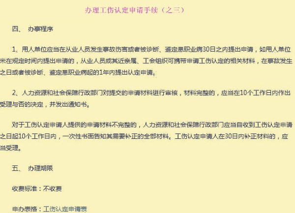 工商登记认定工伤流程、时间及标准详解