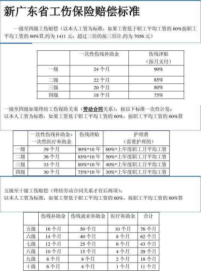 广东省工伤伤残等级评定细则与实践标准