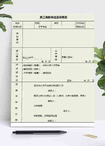 怎么制作辞职申请表：包含模板设计、填写范例及制作步骤详解