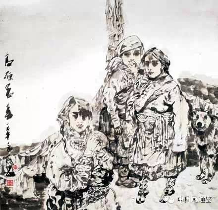 中国水墨人物画佳作：详析入选美术展览的杰作及其艺术价值