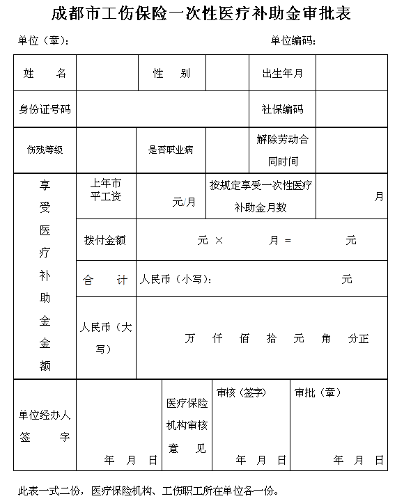 '工伤认定申请与审批表单'