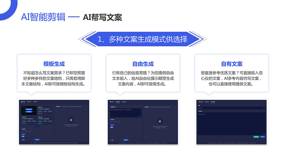 AI智能文案生成器：一键解决文章撰写、营销推广、内容创作等多场景文案需求