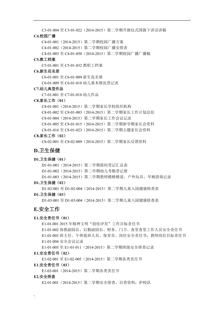 工伤事故档案管理规范目录示例及关键词索引