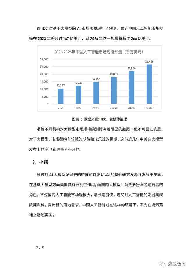 ai大模型市场研究报告总结