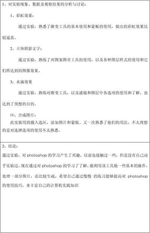 ps与ai软件基础操作实训报告