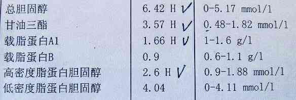 血检验报告中血清脂蛋白ai