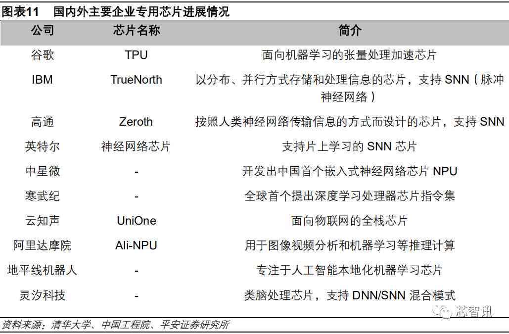 ai芯片技术报告