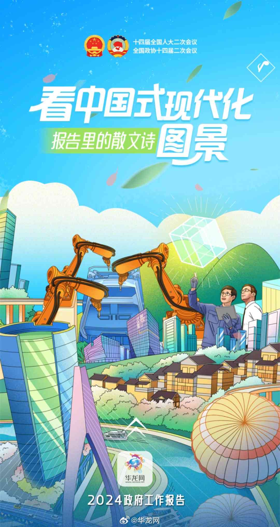 ai创作中国式现代化海报